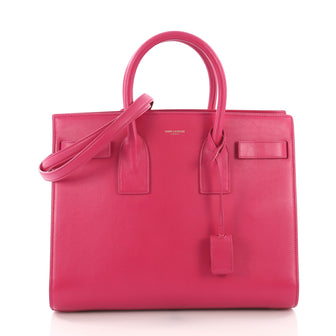 Saint Laurent Sac de Jour Handbag Leather Small Pink 3746914