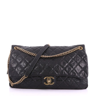 Shiva Flap Bag Quilted Glazed Caviar Maxi