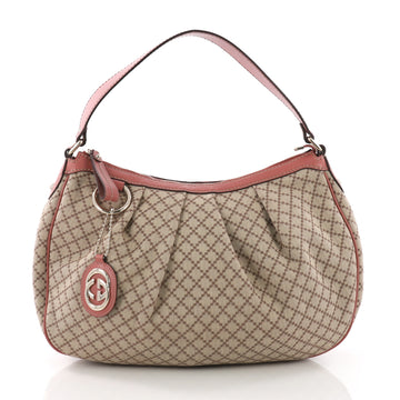 Gucci Sukey Hobo Diamante Canvas Medium Brown 3746956