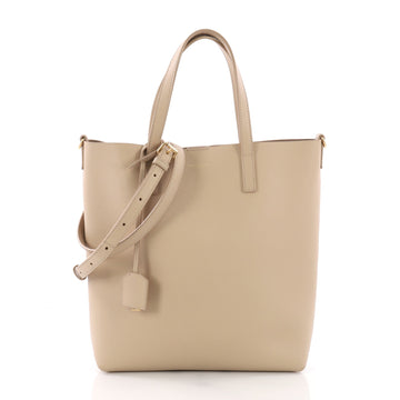 Saint Laurent Bold Tote Leather Toy - Designer Handbag Neutral 374722