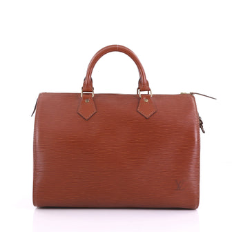 Louis Vuitton Speedy Handbag Epi Leather 30 Brown 3747821