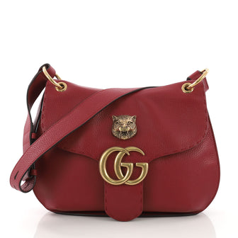 Gucci GG Marmont Animalier Shoulder Bag Leather Medium 374835