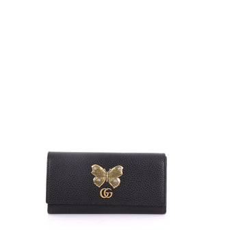  Gucci GG Marmont Continental Wallet Embellished Leather 375101