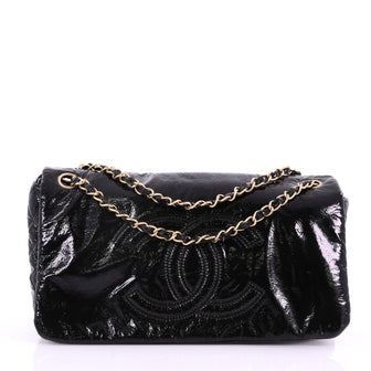 Chanel Rock and Chain Flap Bag Patent Vinyl Medium 3752812