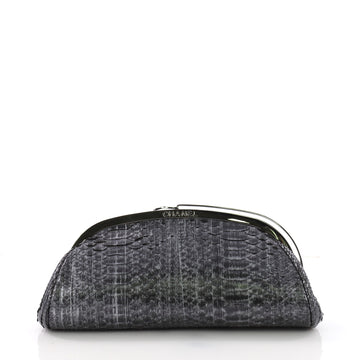 Chanel Frame Clutch Python Small 3752818