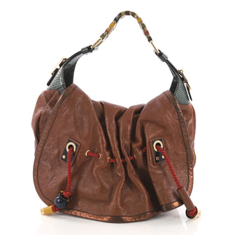 Louis Vuitton Kalahari Handbag Limited Edition Monogram Epices GM Brown 3752823