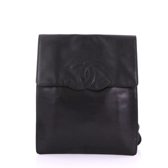 Chanel Vintage CC Flap Backpack Leather Medium 375286