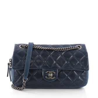 Chanel Duo Color Flap Bag Quilted Aged Calfskin Medium 375287