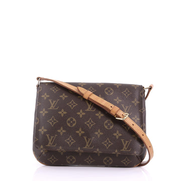 Louis Vuitton Musette Tango Handbag Monogram Canvas