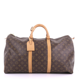 Louis Vuitton Keepall Bag Monogram Canvas 50 Brown 3757341