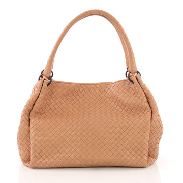 Bottega Veneta Parachute Handbag Intrecciato Nappa Medium Neutral 3757348