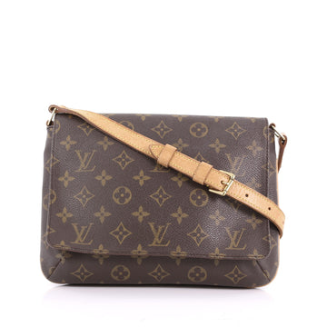 Louis Vuitton Musette Tango Handbag Monogram Canvas