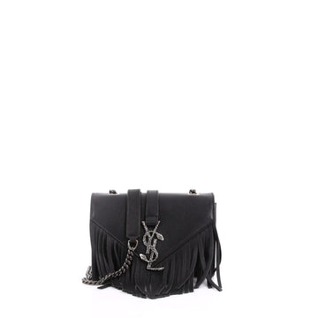 Saint Laurent Serpent Monogram Fringe Crossbody Bag 375751