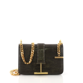 Tom Ford Tara Shoulder Bag Lizard Small Green 375791