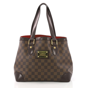 Louis Vuitton Hampstead Handbag Damier PM Brown 375901