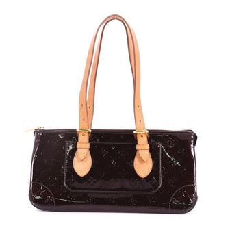 Louis Vuitton Rosewood Avenue Handbag Monogram Vernis Purple 375902