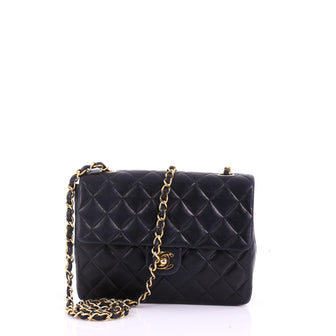 Chanel Vintage Square Classic Flap Bag Quilted Lambskin Small 375933