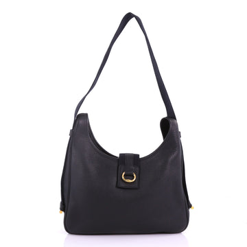 Hermes Tsako Shoulder Bag Buffalo Black 376091