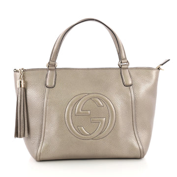 Gucci Soho Convertible Top Handle Bag Leather Small 376218