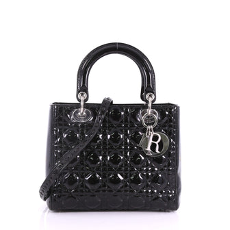 Christian Dior Lady Dior Handbag Cannage Quilt Patent 376627