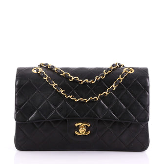 Chanel Vintage Classic Double Flap Bag Quilted Lambskin 3766801