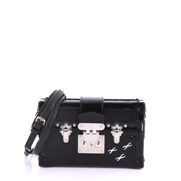 Louis Vuitton Petite Malle Handbag Epi Leather Black 376891