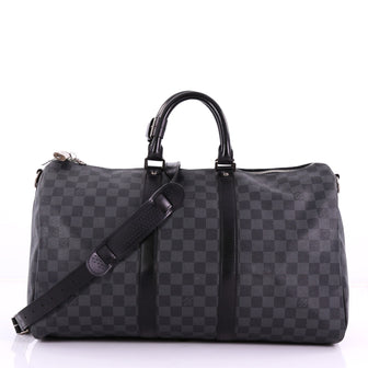 Louis Vuitton Keepall Bandouliere Bag Damier Graphite 45 3769015