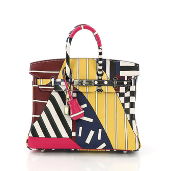 One Two Three and Away We Go Birkin Bag Limited Edition Multicolor Swift 25