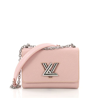 Louis Vuitton Twist Handbag Epi Leather MM Pink 376907