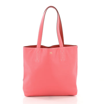 Hermes Double Sens Tote Veau Sikkim 28 Pink 376909