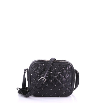 Valentino Rockstud Spike Camera Bag Quilted Leather Mini 376911