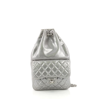 Chanel Backpack In Seoul Lambskin Small Silver 37708115