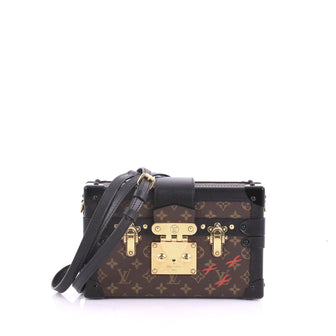 Louis Vuitton Model: Petite Malle Handbag Monogram Canvas Brown 37708/130
