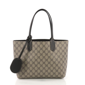 Gucci Reversible Tote GG Print Leather Small Brown 377081