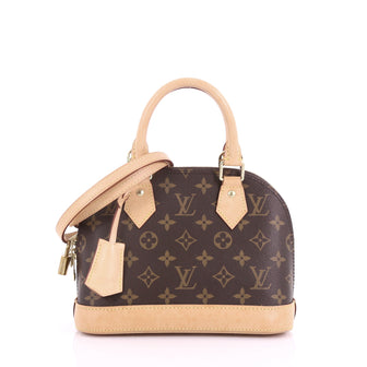 Louis Vuitton Alma Handbag Monogram Canvas BB Brown 3770830