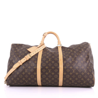  Louis Vuitton Model: Keepall Bandouliere Bag Monogram Canvas 60 Brown 37708/57