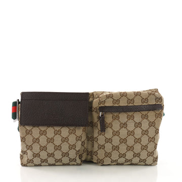 Vintage Double Belt Bag GG Canvas
