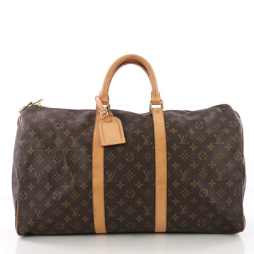 Louis Vuitton Model: Keepall Bag Monogram Canvas 50 Brown 37710/9