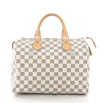  Louis Vuitton Model: Speedy Handbag Damier 30 White 37719/12