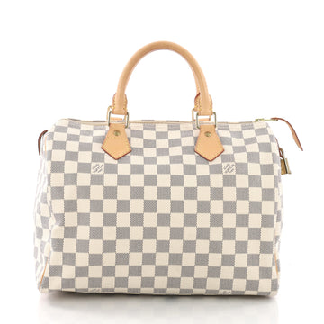  Louis Vuitton Model: Speedy Handbag Damier 30 White 37719/12