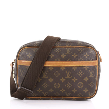  Louis Vuitton Model: Reporter Bag Monogram Canvas PM Brown 37719/18