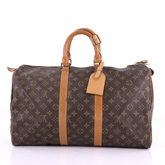 Louis Vuitton Model: Keepall Bag Monogram Canvas 45  Brown 37719/24