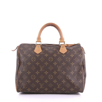  Louis Vuitton Model: Speedy Handbag Monogram Canvas 30  Brown 37719/27