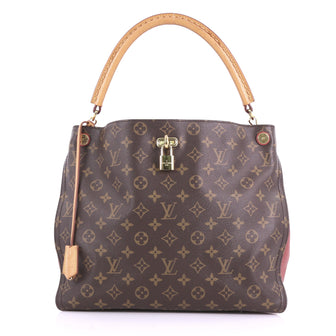 Louis Vuitton Model: Gaia Handbag Monogram Canvas Brown 37719/29