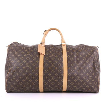 Louis Vuitton Keepall Bag Monogram Canvas 60 Brown 377192