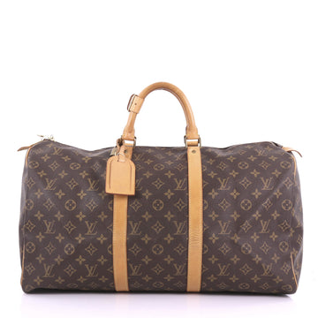 Louis Vuitton Keepall Bag Monogram Canvas 50 Brown 3771938