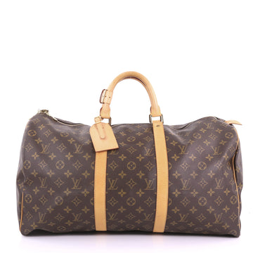 Louis Vuitton Keepall Bag Monogram Canvas 50 Brown 377193