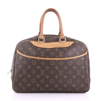 Louis Vuitton Deauville Handbag Monogram Canvas Brown 3771943