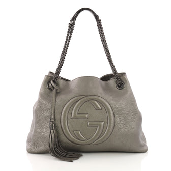 Gucci Soho Chain Strap Shoulder Bag Leather Medium - Rebag