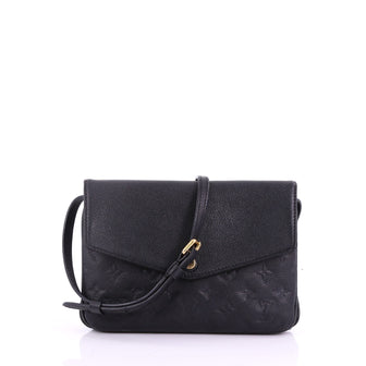  Louis Vuitton Model: Twice Handbag Monogram Empreinte Leather Black  37719/5